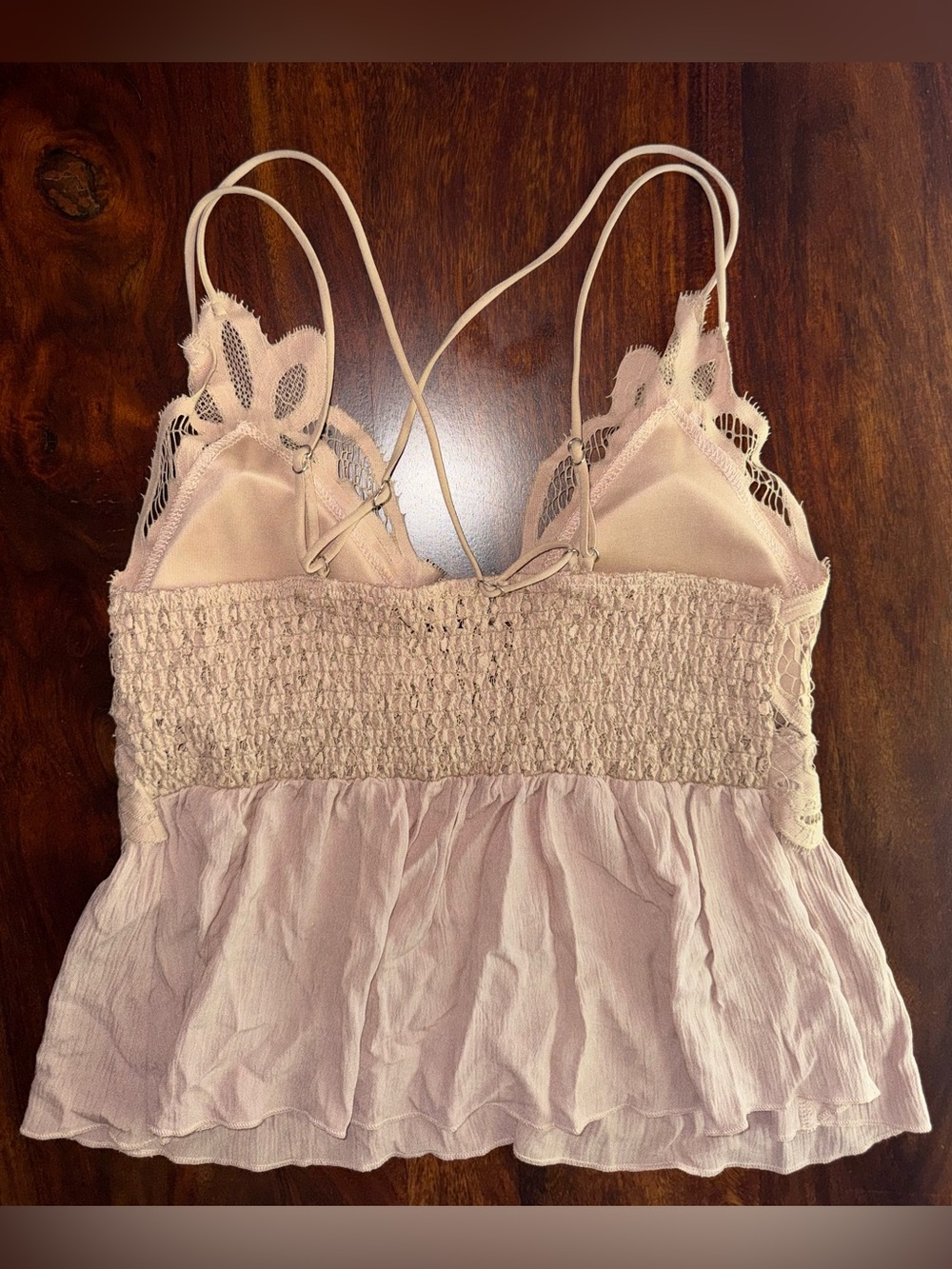 Tan Flowy Tank Top - Picture 3 of 4